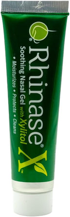 Rhinase X Nasal Gel | Less Sneezing, Itchiness, Nasal drip and Congestion | Mores Than Just Saline | Now with Xylitol | Long Lasting Symptom Relief from Nasal Dryness | (1 oz.)