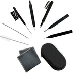 8 Pieces Hearing aid Amplifier Cleaning Tools, Earbuds/Headphones Cleaner Brush Kits with case | Hearing Amplifier cleaner brush for hearing aids, earbuds and headphones; 8-in-1 hearing aid cleaning kit;