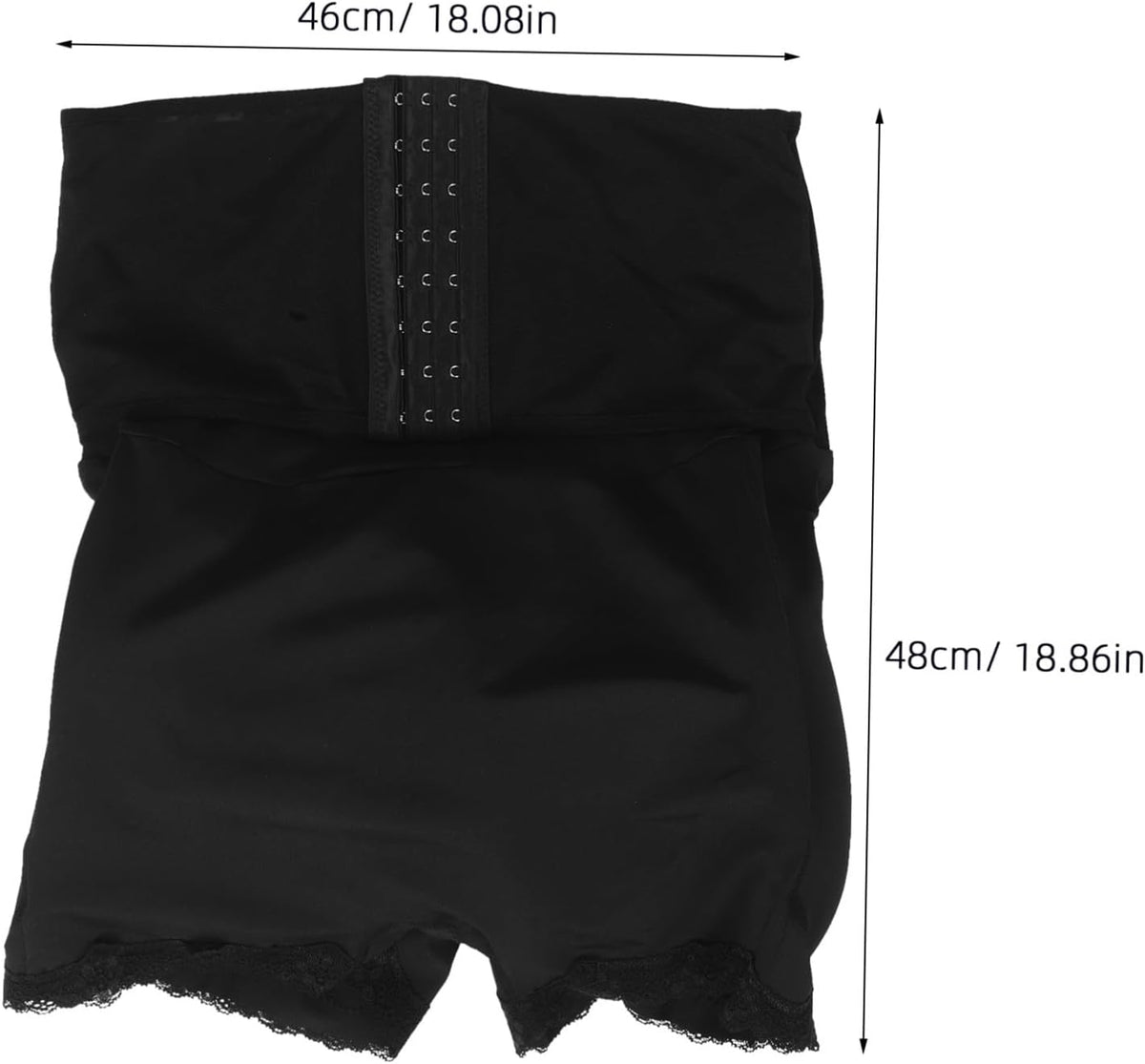 PLAFOPE Postpartum Tummy Control Shorts for Women High Waisted Compression Knickers with Adjustable Button Belly Binder and Butt Lifting Design for Hip Support Black