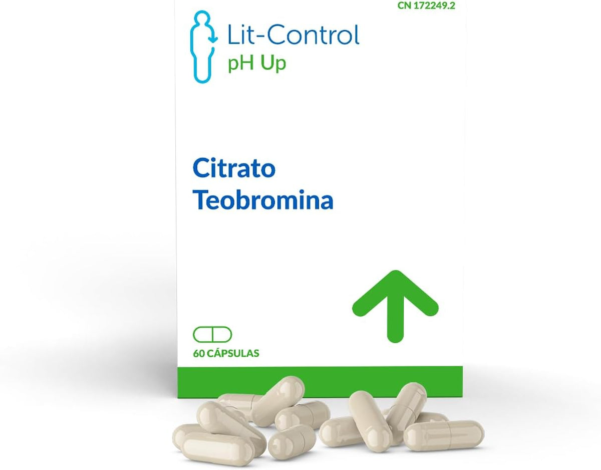 Lit-Control pH Up - Food Supplement - Prevents Urinary Salt Crystallization - Kidney Stones or Kidney Stones - Increases Urinary pH - Patented - 60 Capsules