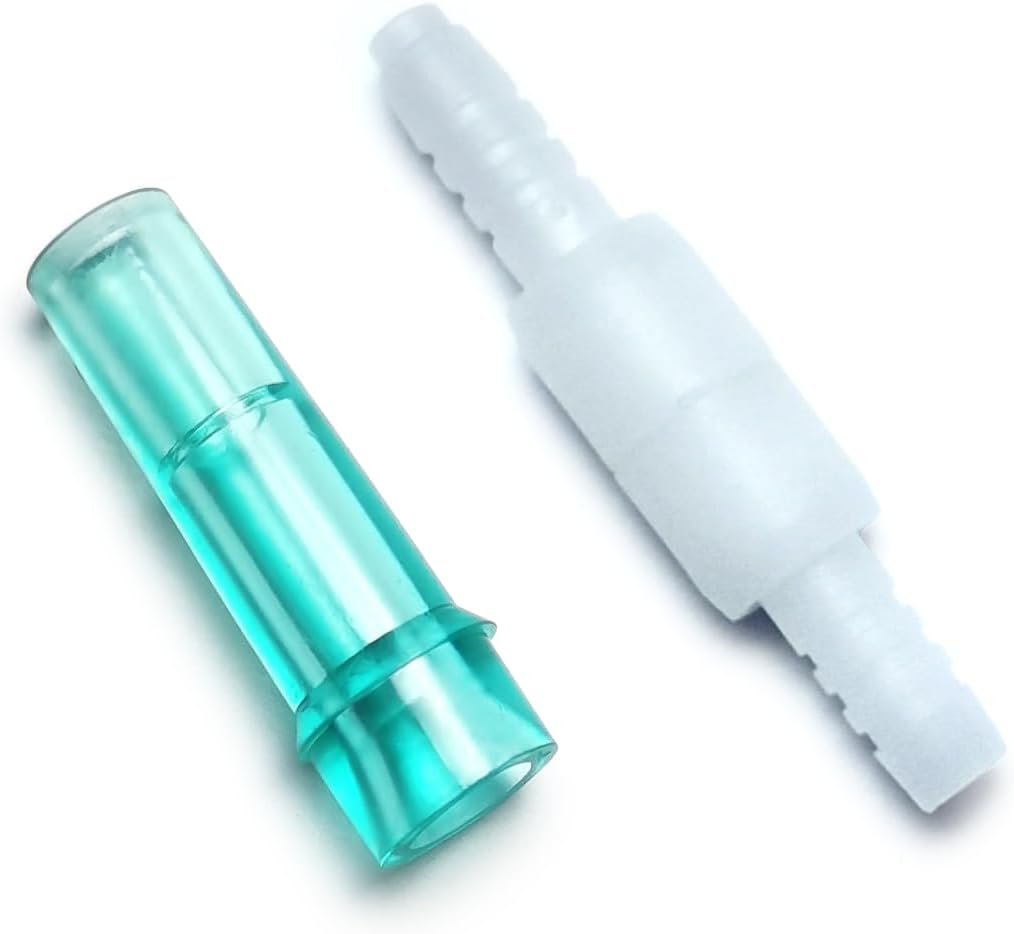 Oxygen Tubing Swivel Connectors 10-Pack, Seamless Swivel Connections for Cannula or Tube, 360-Degree Rotation, Standard Size - Male/Female