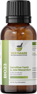 Bestmade Natural Products Toothache & Nerve Support in Jaw BIO23 - Relief for Tooth Sensitivity and Oral Discomfort, 350 Pellets