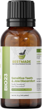 Bestmade Natural Products Toothache & Nerve Support in Jaw BIO23 - Relief for Tooth Sensitivity and Oral Discomfort, 350 Pellets