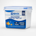 BIONIX Saltwater Master Test Kit (200 Tests) | ph Ammonia Nitrite & Nitrate Test kit for Aquarium.