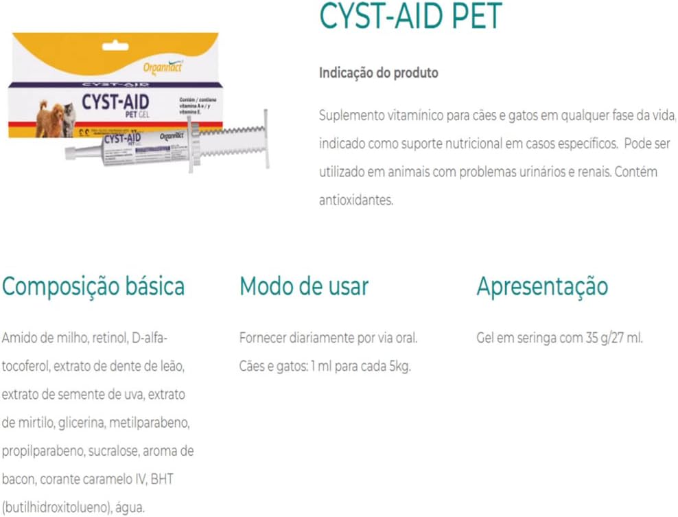 CYST-AID Dietary Supplements 40G