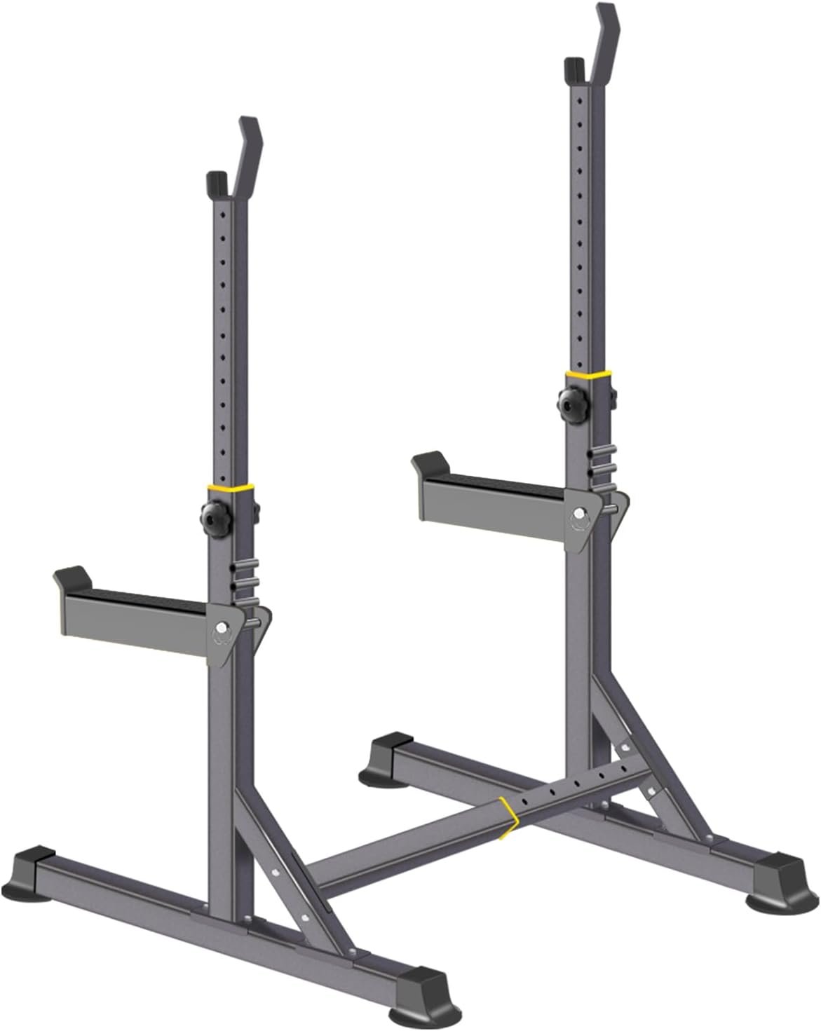 K KiNGKANG Squat Rack, 600lbs Adjustable Barbell Rack for Home Gym