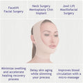 Post Surgical Chin Strap Bandage for Women - Neck and Chin Compression Garment Wrap - Face Slimmer, Jowl Tightening (S) (Beige, M)