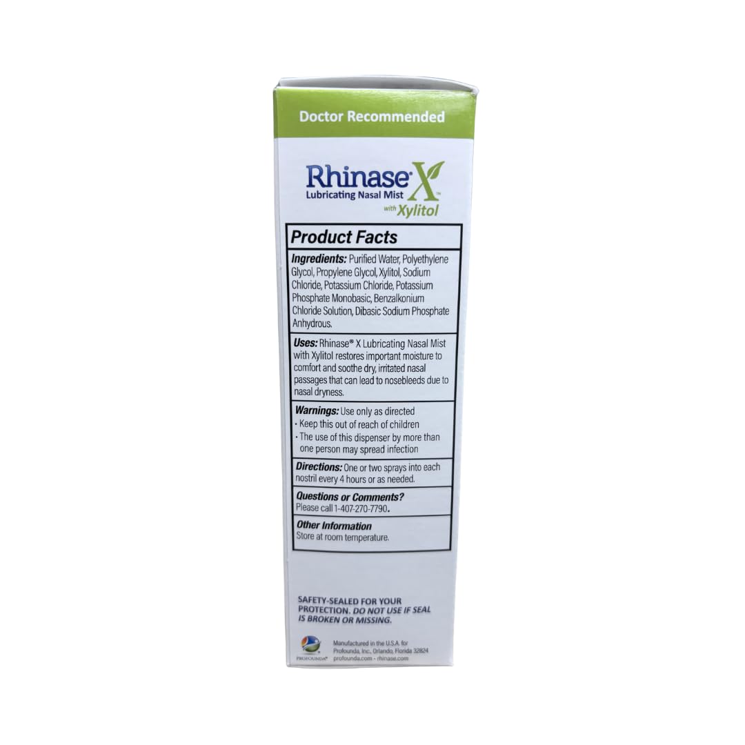 Rhinase X Combo Pack - Nasal Gel (30g) & Spray (30ml) for Complete Nasal Relief from: Dryness, Congestion, Post Nasal Drip, and Allergies. Retain Moisture for Dry Nose Relief