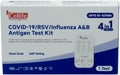 Rapid Antigen Test (RAT) 4 in 1 Kit - Tests for COVID-19, RSV, Flu/Influenza A&B (1 pack)