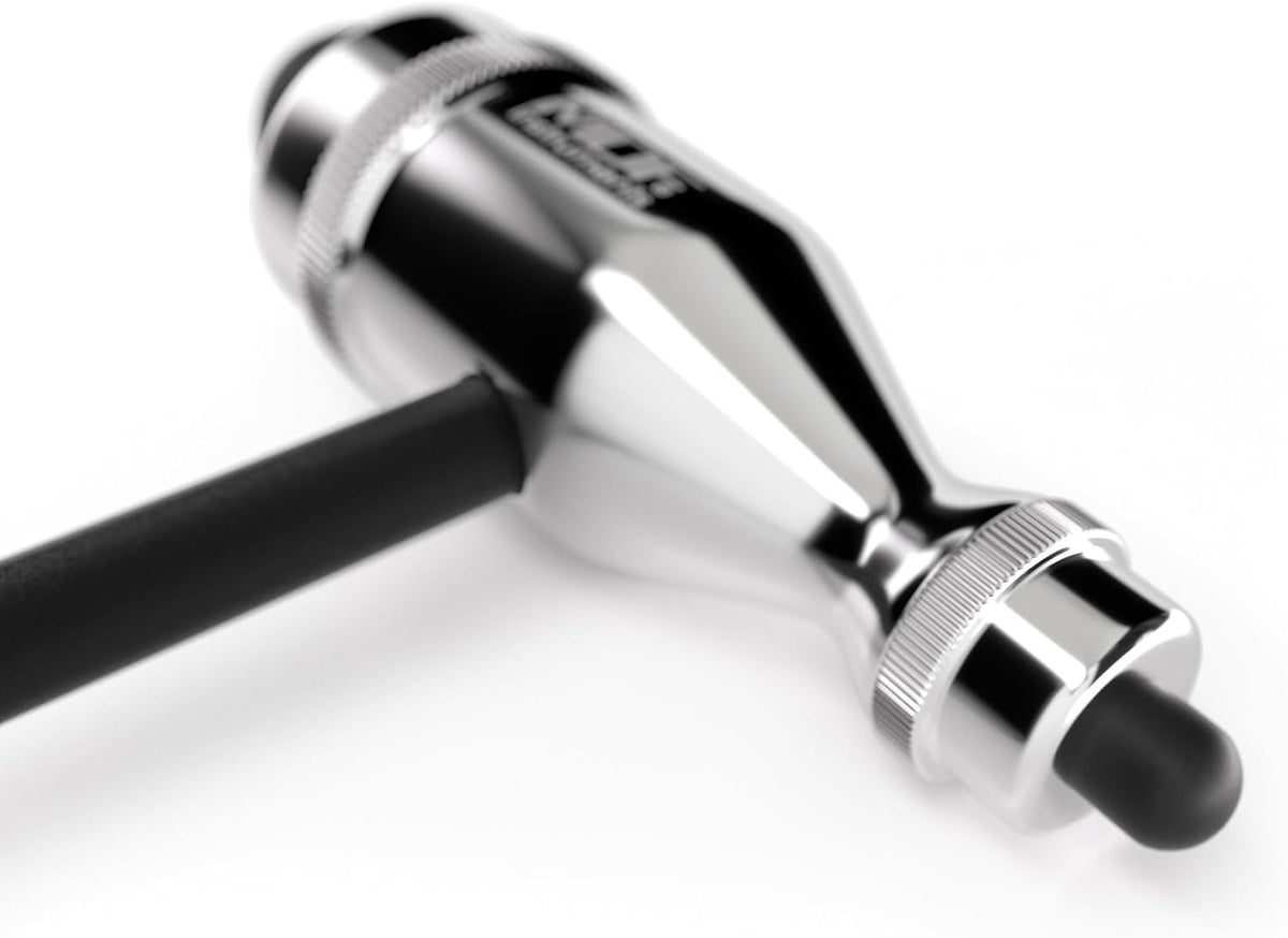 MDF Instruments, Tromner Neurological Reflex Hammer with Built-in Brush for Cutaneous and Superficial Responses - Light - HDP Handle - Durable, Professional-Grade - Black (MDF555P-11)