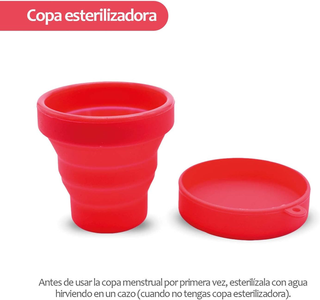 Edicare, Menstrual Cup, Includes Two Cups, 1 Sterilizer and a Carry Bag, Medical Grade Silicone, Soft, Reusable and Washable 100% Safe (S)