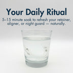 Base & Clean – The Daily Refresher™ | 100% Natural Retainer & Aligner Cleaner Powder | For Daily Use | 4 Month Supply | No Harsh Chemicals or Wrappers | Made in USA | NO Persulfate