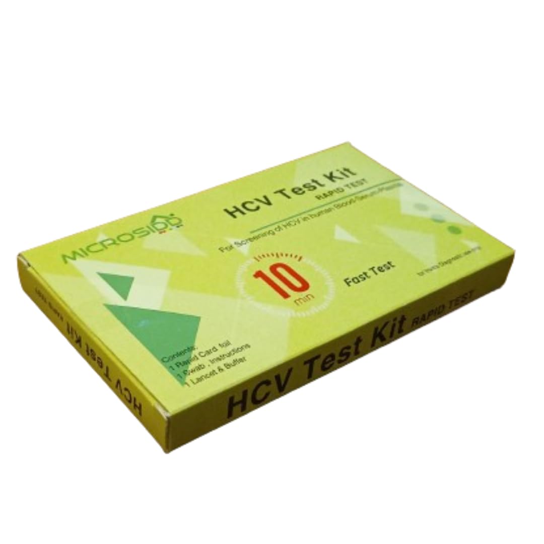 Microsidd HCV Rapid Fast Test Kit, Medical Grade, 10 Minutes Results, Single Pack