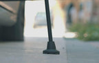 KMINA Crutch Tips 7/8 Inch (x2 Units), All Terrain Non-Slip Cane Tips, Heavy Duty Rubber Replacement, Wide Base Stability, Patented, Made in Europe