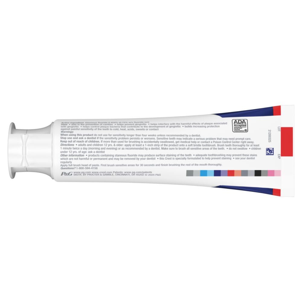 Crest Pro-Health Sensitive and Gum All Day Protection Toothpaste 4.8 oz- Anti cavity, Antibacterial Fluoride , Clinically Proven, Sensitivity