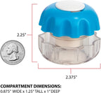 Ezy Dose Pill Crusher & Tablet Grinder, Storage Compartment, Small, Blue | Pill, Vitamins, Tablets, Crusher for Pets, Elderly, Crushes Medications into Fine Powder, Easy-to-Use Design, BPA Free
