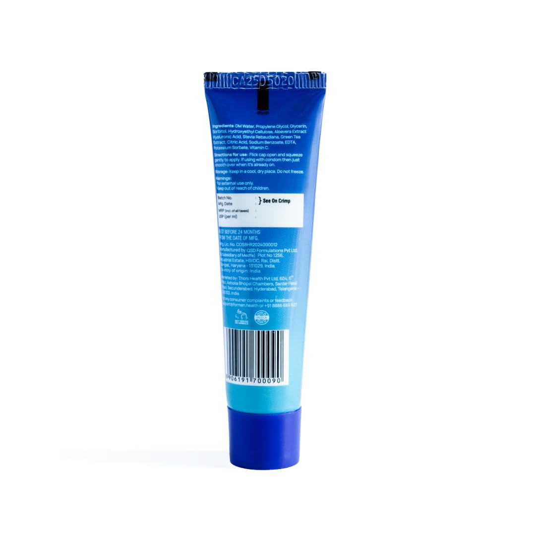 ForMen Water-Based Pocket Intimate Lube Gel with Aloe Vera | Lubricant Gel Men & Women | Non-Sticky, Long-Lasting, Anti-Stain & Skin-Friendly - 20 ml (Pack of 1)