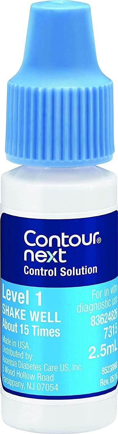 Ascensia CONTOUR NEXT Control Solution Level 1 for Meters (2.5mL Bottle)