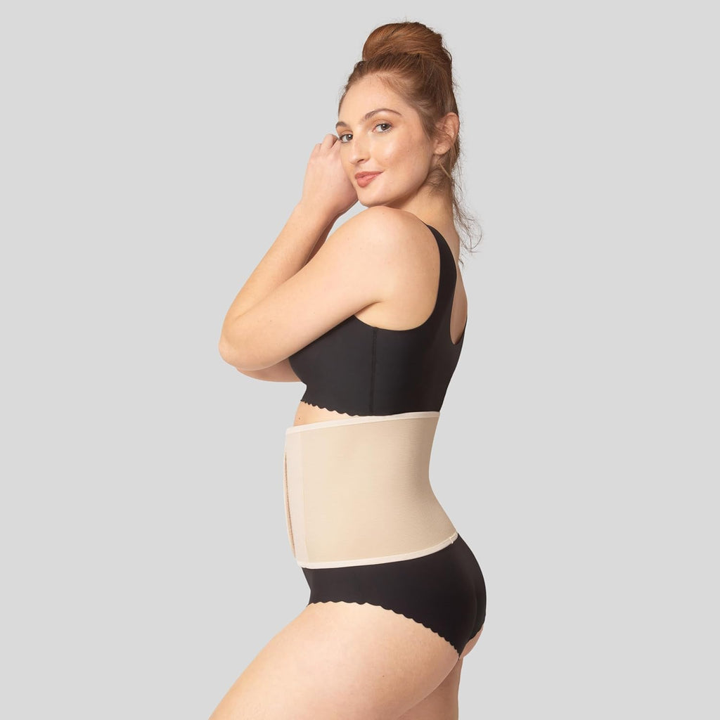 serveuttam Abdominal Belt After Delivery - Post Pregnecy Abdominal Belt for Back Support | Waist Trainer Pregnency Belt After Delivery C Section | Tummy Tucker for Women Wasit Belt Postpartum Belt (1, Beige, One Size)