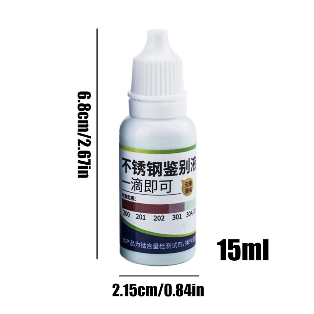 Metal Analysis Solution: Fast Color Change Agent, Steel Differentiation Drop, Portable Test Kit | Reliable Manganese Content Tester for Assessment Accessories