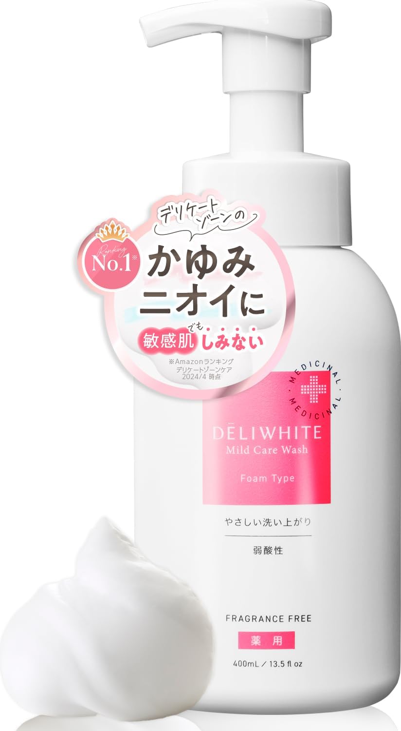 DELIWHITE Cleansers and Soap Fragrance-Free Moisturizing 400mL