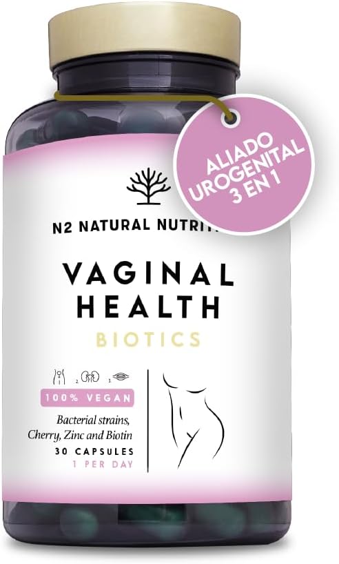 Probiotics Woman Flora Intima. 6 Different Strains. Fights and Prevents Vaginal and Urinary Infections. Improves the Mucosa and Strengthens the Vaginal Flora 30 Capsules. CE. N2 Natural Nutrition