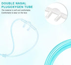 10-Pack 7Ft Soft High-Flow Nasal Oxygen Cannula, Green Tubing，Ultra Soft | High-Flow, Ultra Soft, Green Tubing, Individual Packing
