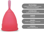 Edicare, Menstrual Cup, Includes Two Cups, 1 Sterilizer and a Carry Bag, Medical Grade Silicone, Soft, Reusable and Washable 100% Safe (S)