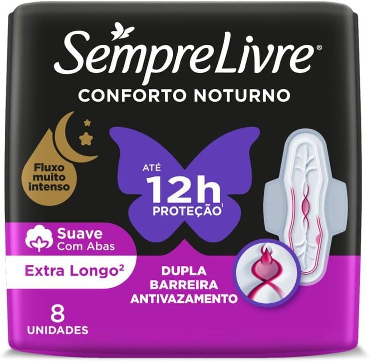 Sempre Sanitary Pads With Wings 8 pieces