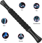 YANSYI Professional 9-Roller Deep Tissue Massage Stick - Portable Muscle Recovery Roller for Athletes, Relieves Post-Workout Soreness & Leg/Back Pain - Portable Physio Tool (Gray)