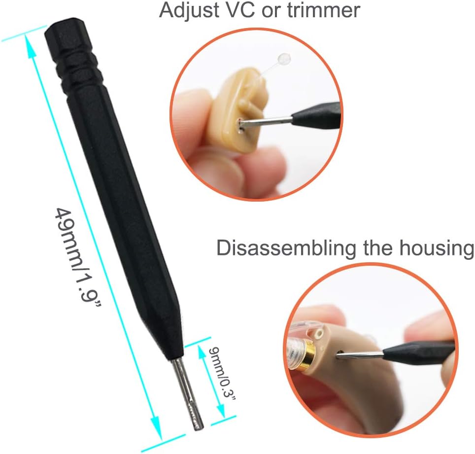 8 Pieces Hearing aid Amplifier Cleaning Tools, Earbuds/Headphones Cleaner Brush Kits with case | Hearing Amplifier cleaner brush for hearing aids, earbuds and headphones; 8-in-1 hearing aid cleaning kit;