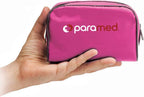 PARAMED Aneroid Sphygmomanometer – Manual Blood Pressure Cuff with Universal Cuff 8.7-16.5" and D-Ring – Carrying Case in the kit – Pink – Stethoscope Not Included