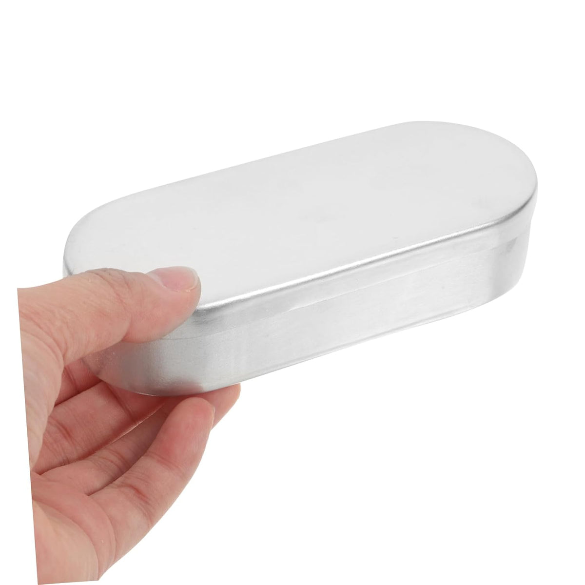 Portable Aluminum Thermometer Storage Box for Home Use Silver