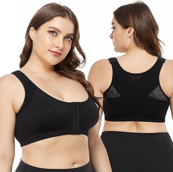 Post Surgery Bra for Women Surgical Bras Front Closure Sports Bras Breast Post Op Bra