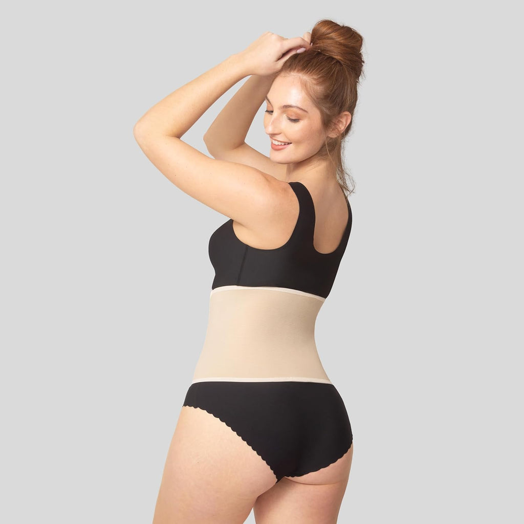 serveuttam Abdominal Belt After Delivery - Post Pregnecy Abdominal Belt for Back Support | Waist Trainer Pregnency Belt After Delivery C Section | Tummy Tucker for Women Wasit Belt Postpartum Belt (1, Beige, One Size)