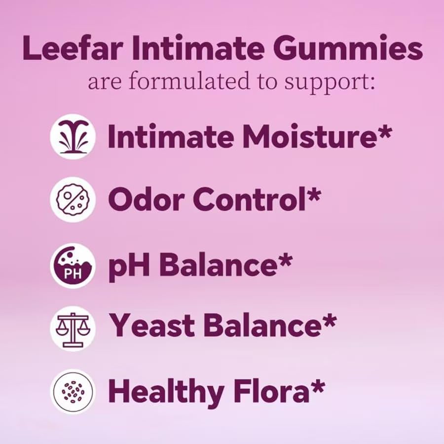 Her Juicy Feminine Probiotics Gummies for Women - Supports pH Balance, Gut Health & Immune System, Prebiotics & Lactobacillus Blend, Pineapple Flavor, 60 Gummies,Pink