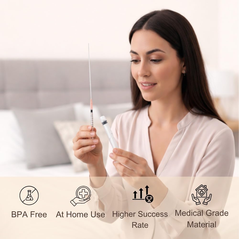 B-Arm Self Insemination Dual Kit (Pack of 4) with 2 Bulb Dispenser, 2 Tube Applicator, 2 Dispenser & 4 Collection Cups |At-Home IVI Kit for Couples Trying to Conceive to Support Fertility & Natural Pregnancy