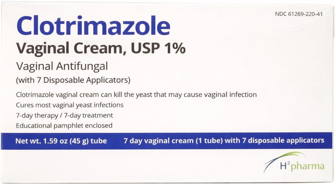 Clotrimazole Vaginal USP 1% Cream - 45 Gm
