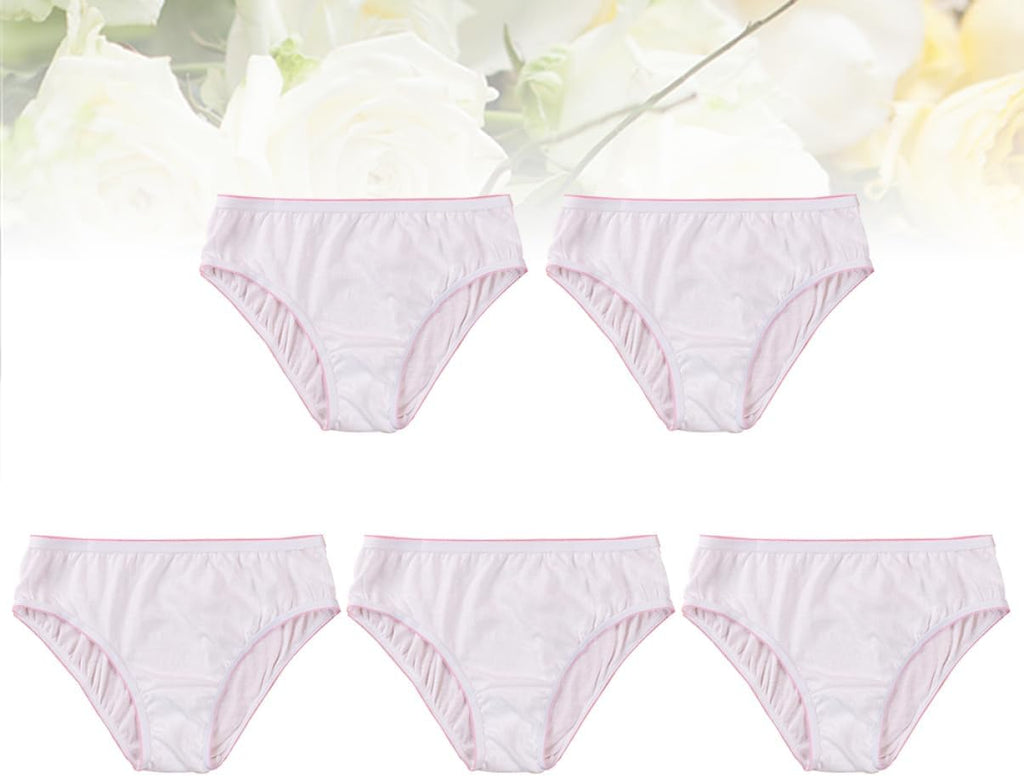 iplusmile Disposable Panties for Women 5 Pieces Cotton Breathable Postpartum Underwear Comfortable and Practical for Pregnant Women