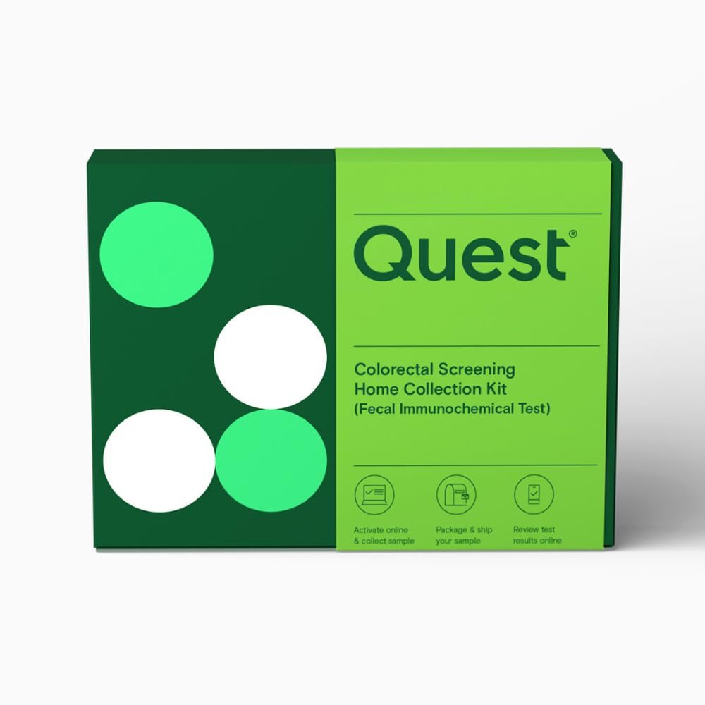 Colorectal Screening from Quest® - home collection kit - fecal immunochemical test (FIT) - recommended for adults 45+