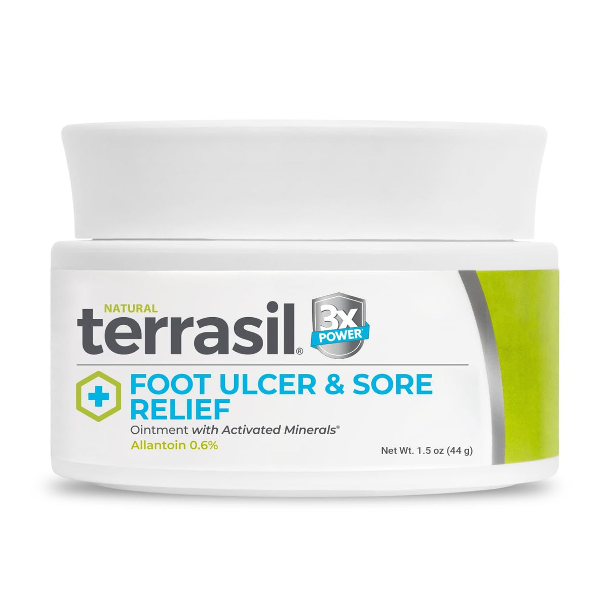 terrasil Foot Ulcer & Sore Relief, Diabetic Foot Cream, 1.5oz | Natural Diabetic Foot Cream. Soothes & moisturizes dry, cracked skin & diabetic ulcers. Hypoallergenic Approved