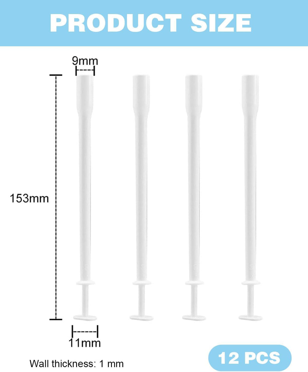 12 PCS Vaginal Cream Applicators,Disposable Lubricant Applicator Injector Personal Lubricant Applicators Disposable Lubricant Applicator,For Most Suppositories