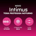 Intimus Sanitary Pads With Wings Overnight 30 pieces