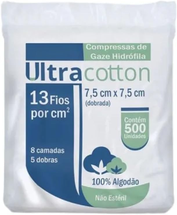 Compressas Gauze and Wound Dressings 500 pieces