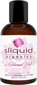 Sliquid Organics Water-Based Lube - Aloe Vera Leaf Infused with Organic Oils & Botanicals, Natural Lubricating Gel for Women/Men/Couples, Unscented, 4.2 Fl Oz