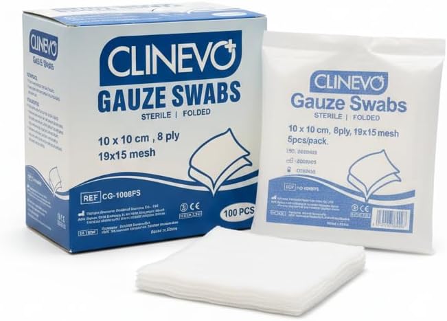 Gauze and Wound Dressings Sterile 10 cm 100 pieces