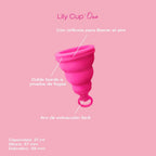 INTIMINA Lily Cup One - Copa Menstrual Plegable Ideal para Principiantes y Adolescentes, Fuchsia