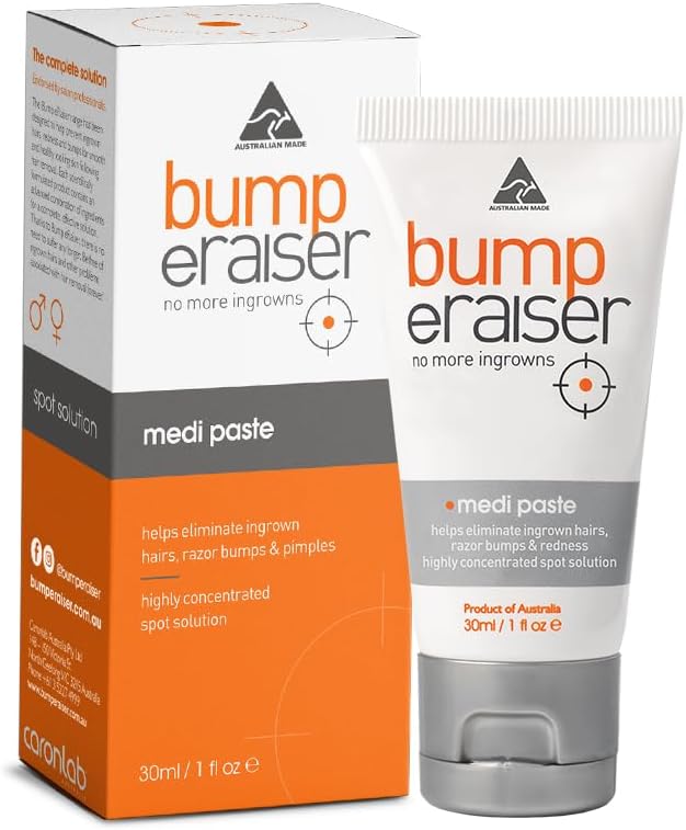 Bump eRaiser Medi Paste 30ml – Targeted Spot Care for Ingrown Hairs, Pimples, Razor Bumps and Razor Burns