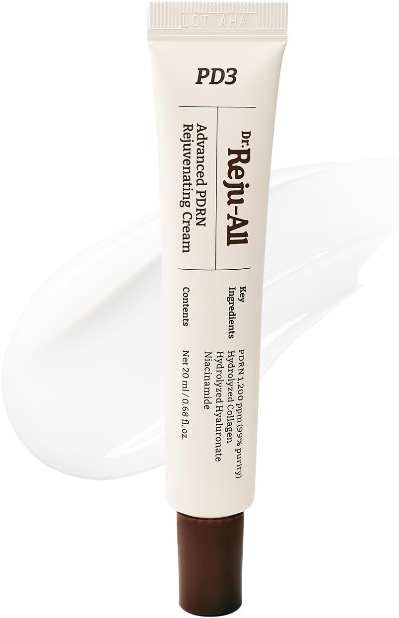 Dr.Reju-All Advanced PDRN Rejuvenating Cream – 99% Pure Salmon DNA Gel Type Face Moisturiser – Optimal 1200ppm for Glass Skin & Plumping – Korean Pharmacy Anti-Aging Skin Care Face Cream - 20ml