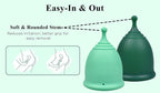 Shordy Menstrual Cup, Set of 2 (Small) Pack of 2 with Mini BOX, Period Cup Made with Medical Grade Silicone, Hygienic and Safe, Better Alternative to Sanitary Pads and Tampons